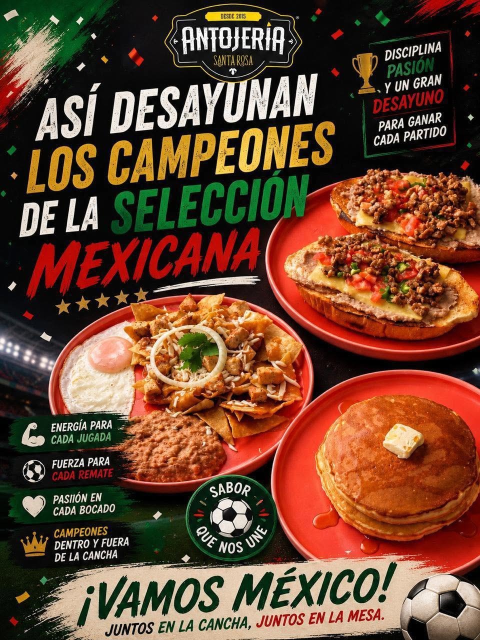 Promoción de almuerzos mexicanos